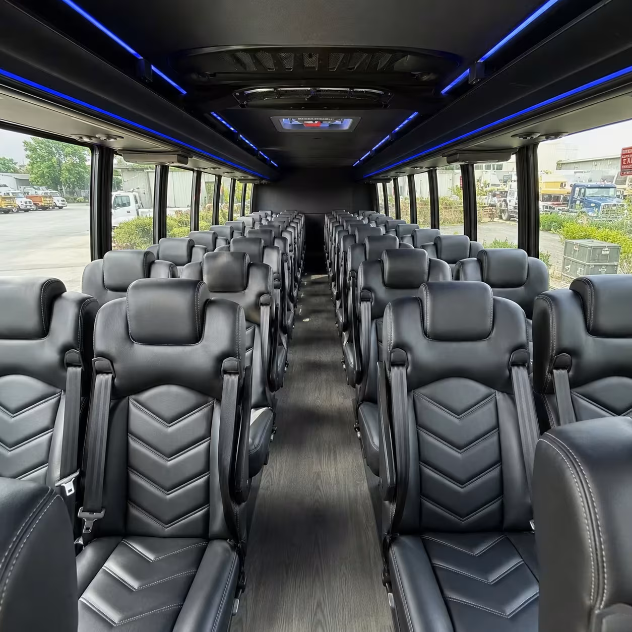 25 passenger minibus interior