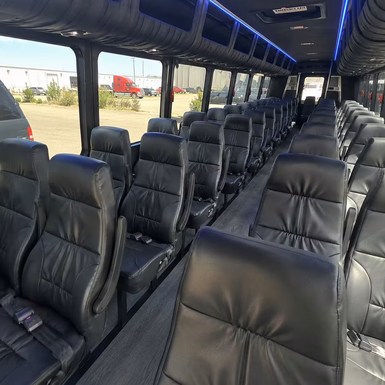 28 passenger minibus interior