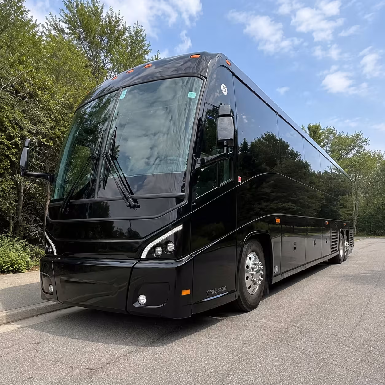 56 passenger charter bus