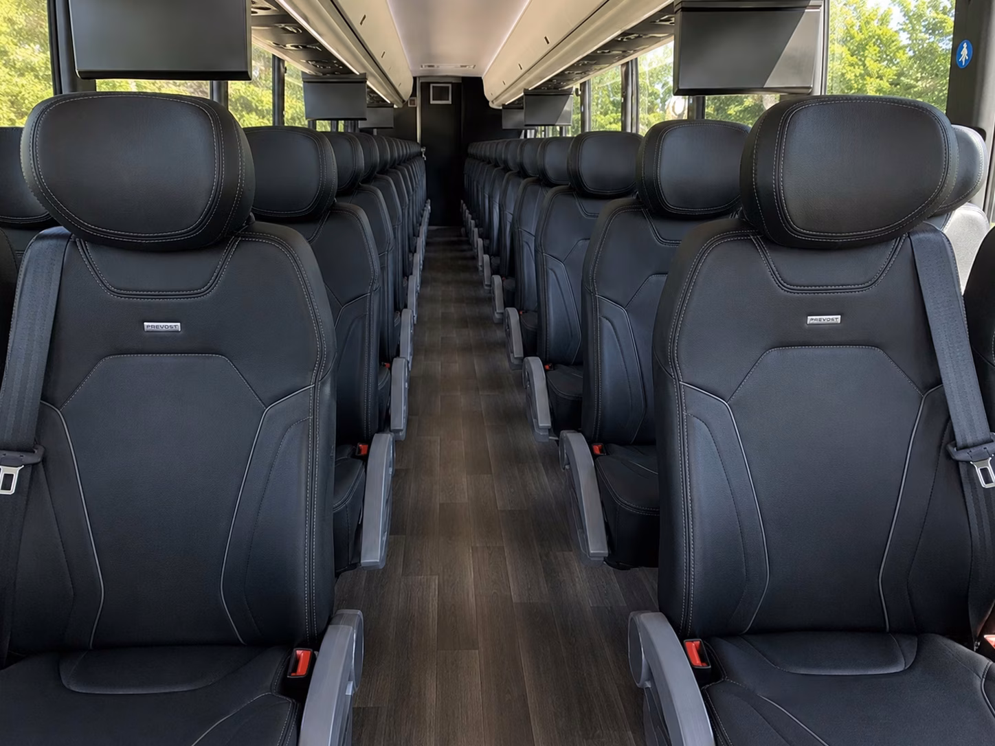trenton charter bus interior