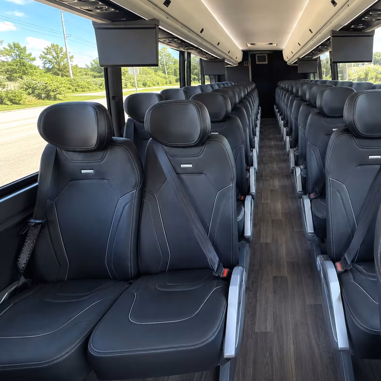 trenton charter bus rental inside